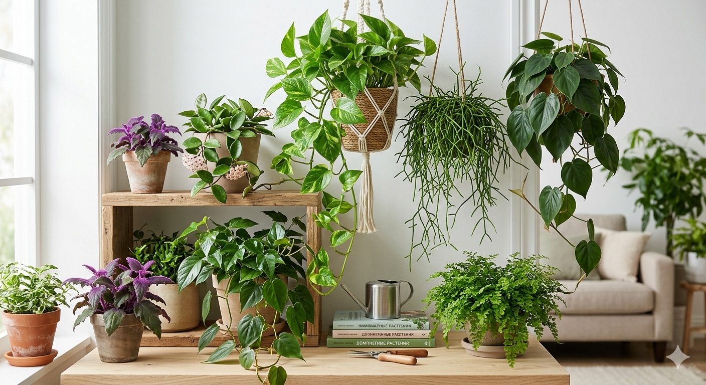 7 ампельных растений, которые превратят ваш дом в зелёный оазис