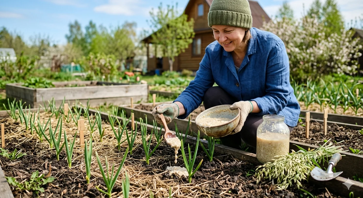 Весенняя подкормка чеснока: возвращаемся к народным методам Весенняя подкормка чеснока: возвращаемся к народным методам